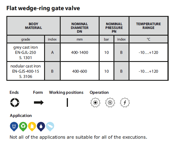 Flat wedge-ring gate valve (Figure 021)