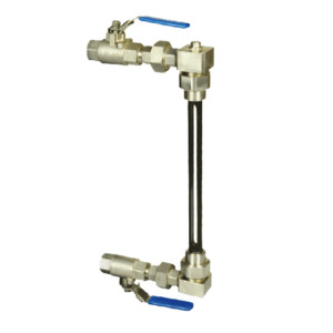 Liquid level gauge with glass pipe (Figure 713)