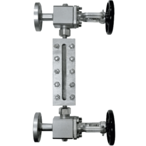 Liquid level gauge with glass pipe (Figure 716)